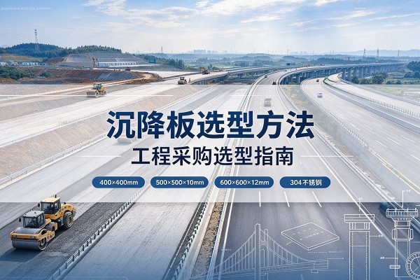 坡头沉降板选择方法