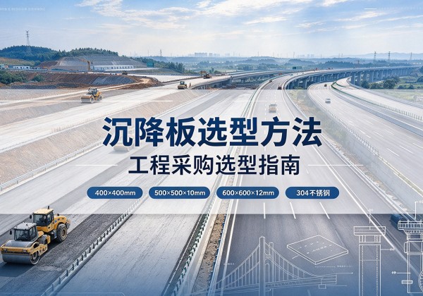 坡头沉降板选择方法